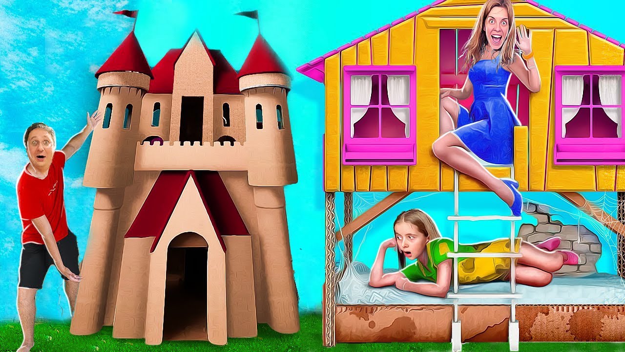 ⏰ 24 ore facem PRANK-uri 🤣 în CĂSUȚA cu 2 NIVELE 🏠