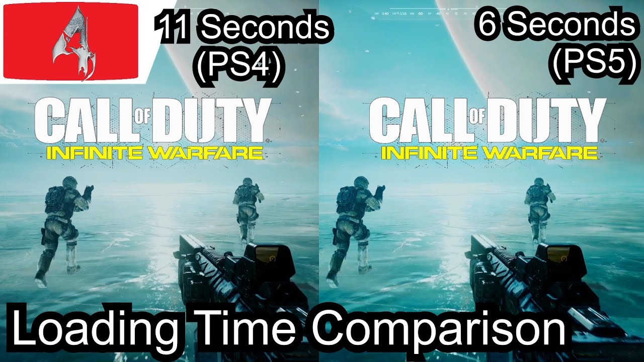 Call of Duty Infinite Warfare PS4 vs PS5 Backwards Compatible load