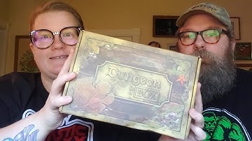Arya and William unbox Dungeon in a box June 2021