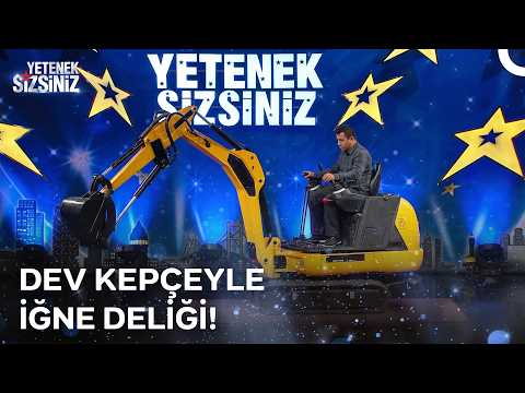 Dev İş Makinesiyle Öyle Bir Şey Denedi Ki Herkes Nefesini Tuttu! | Yetenek Sizsiniz