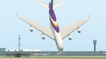 Huge Airbus A380 Crashes Immediately After Vertical Take Off | XPlane 11