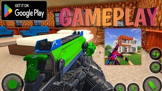 Smash House FPS Shooting Game-Gameplay Walktrough(Android) screenshot 2