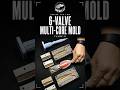 Handmade 6-Valve Multi-Core Soft Bait Mold | FLARE-X