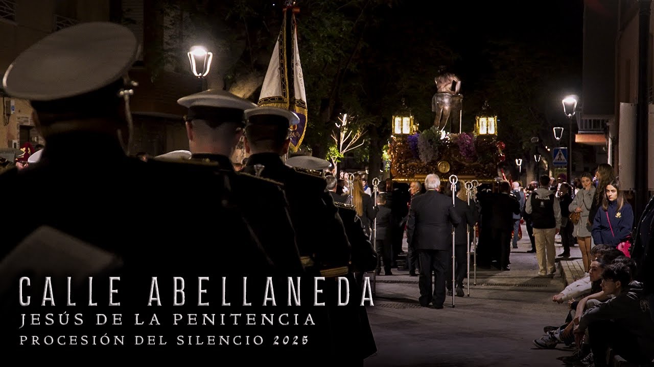 (4K) Señor de la Penitencia por Calle Abellaneda | Amargura de Lorca | Procesión del Silencio 2025