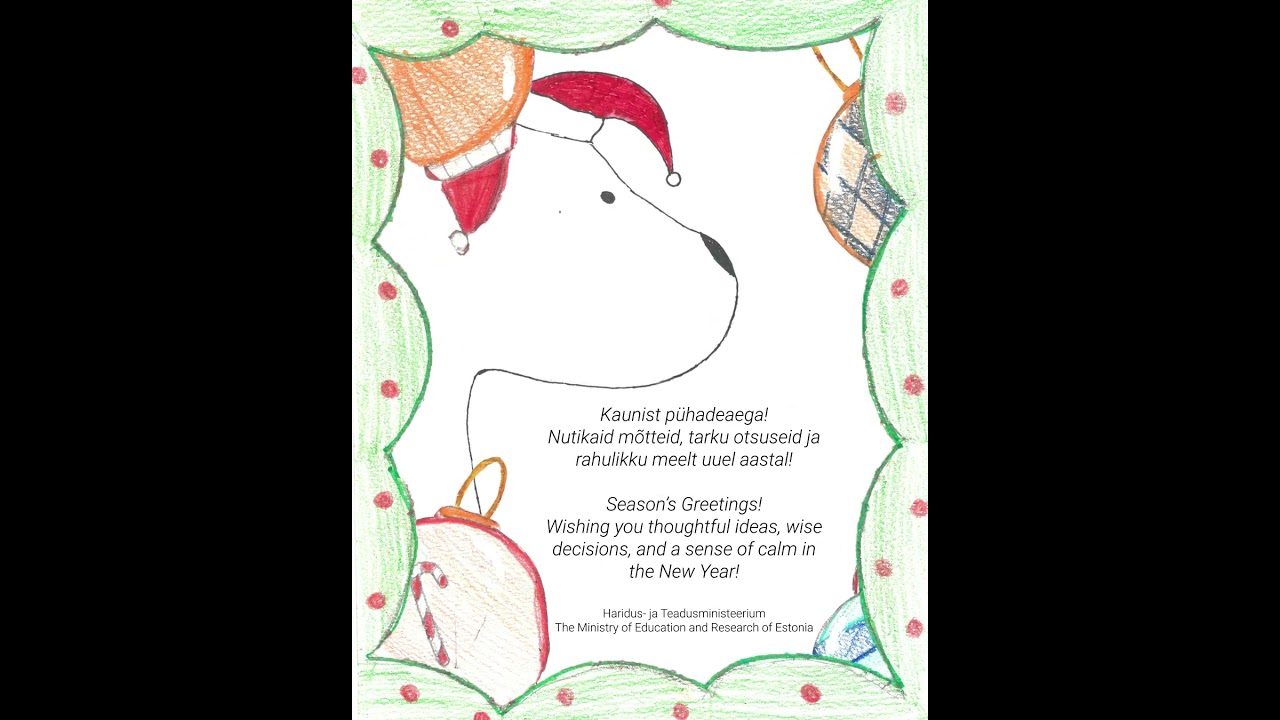 Haridus- ja Teadusministeeriumi jõulukaart 2025