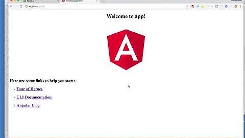 Building sample Single page app using angular CLI