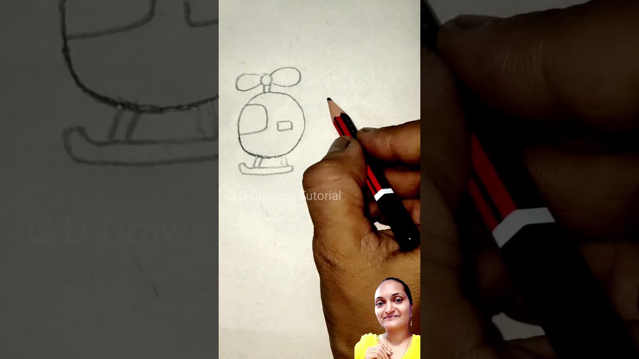 How to draw Helicopter Easily | Helicopter Drawing easy 