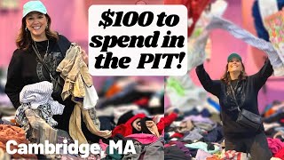 Hundred Dollar Shopping Spree! Thrift with me in Cambridge MA! $2 Per Pound for Poshmark & DePop!