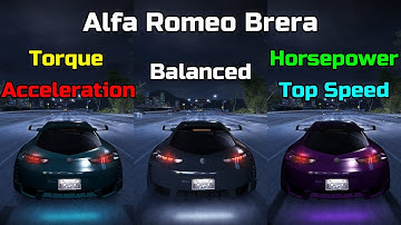 Torque vs Balanced vs Horsepower - Alfa Romeo Brera Tuning  - Need for Speed Carbon Redux mod