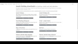implementing -Hebreaic  holiday calendars & Hebrew date converter screenshot 4