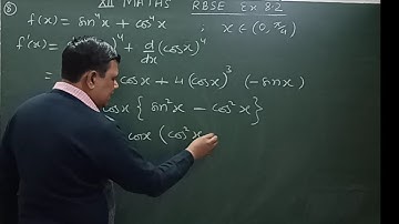 Application of Derivatives # Class 12 RBSE exercise 8.2 questions 7 , 8
