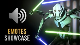 General Grievous Emotes Showcase - Star Wars Battlefront 2