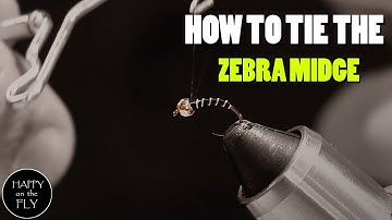 How To Tie The ZEBRA MIDGE | Happy On The Fly Tying Videos
