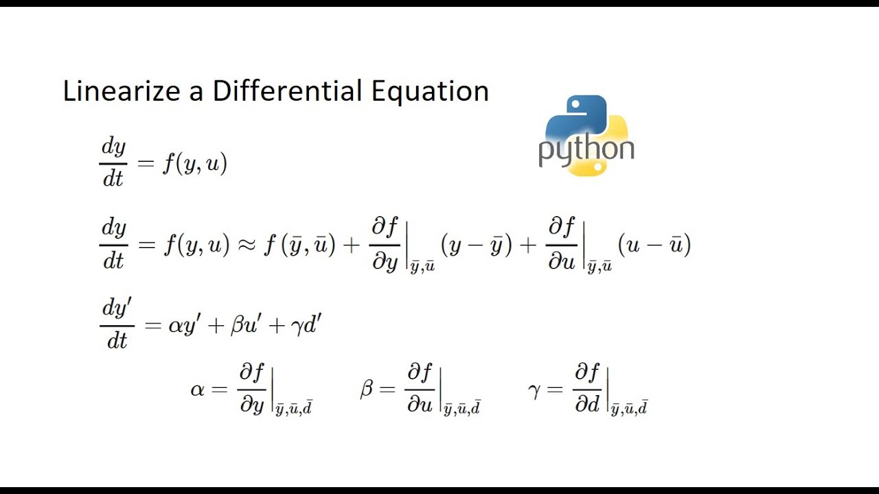 Linearization Of Differential Equations Dynamics And Control