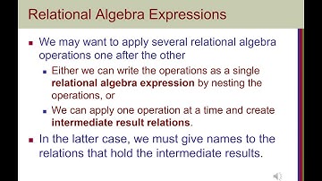 Relational Algebra & Relational Calculus