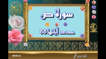 سورة ص - سورة 38 - عدد آياتها 88