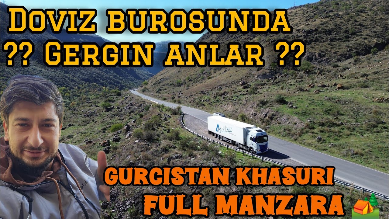 GÜRCİSTAN DA GERGIN ANLAR /  VİRAJLI YOLLAR'DA POV SÜRÜŞ  MANZARA MUHTEŞEM