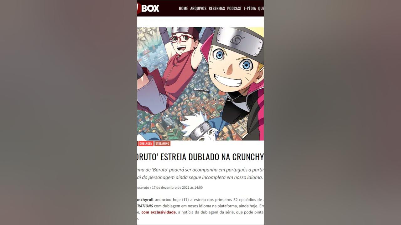 como assistir boruto dublado