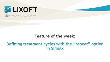 Feature of the week #121: Defining treatment cycles with the “repeat” option in Simulx