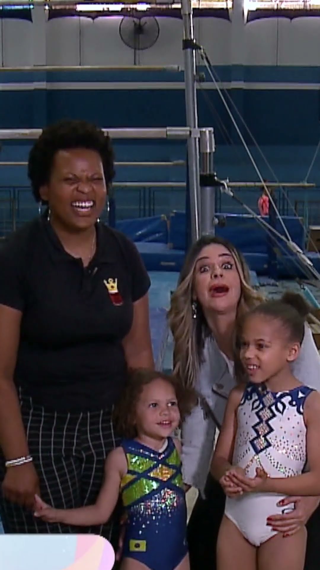 Sobrinhas de Rebeca Andrade já treinam em ginásio de Guarulhos: “Quero ser igual ela”
