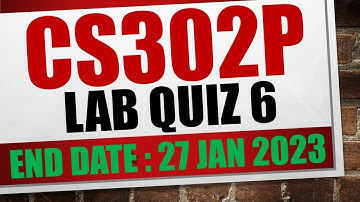 cs302p quiz 6 2023|cs302p quiz lab quiz 6 2023|cs302p quiz 6 fall 2022|cs302p quiz 6 solution 2023