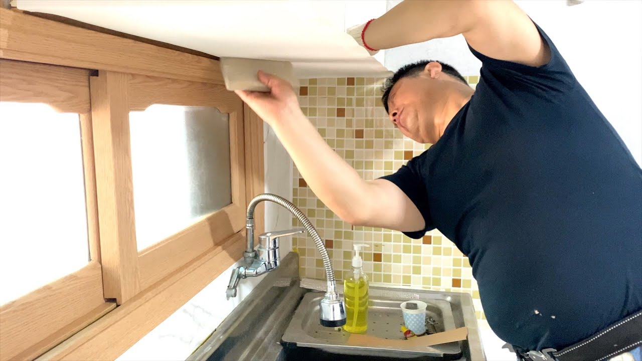 廚房裝潢膜裝飾，乾淨明亮，看著舒心，做著料理心情好又開心 / 裝潢/多功能裝飾裝璜膜應用技術 (5)