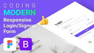Bootstrap 5 Tutorial - Modern & Responsive Login/Signup Form HTML, CSS, JavaScript in 2022