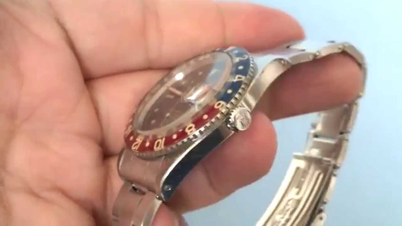 ROLEX PEPSI GMT - No Crown Guard Bakelite Bezel