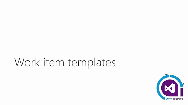 #vstssprints 104 - Templates para Work Items