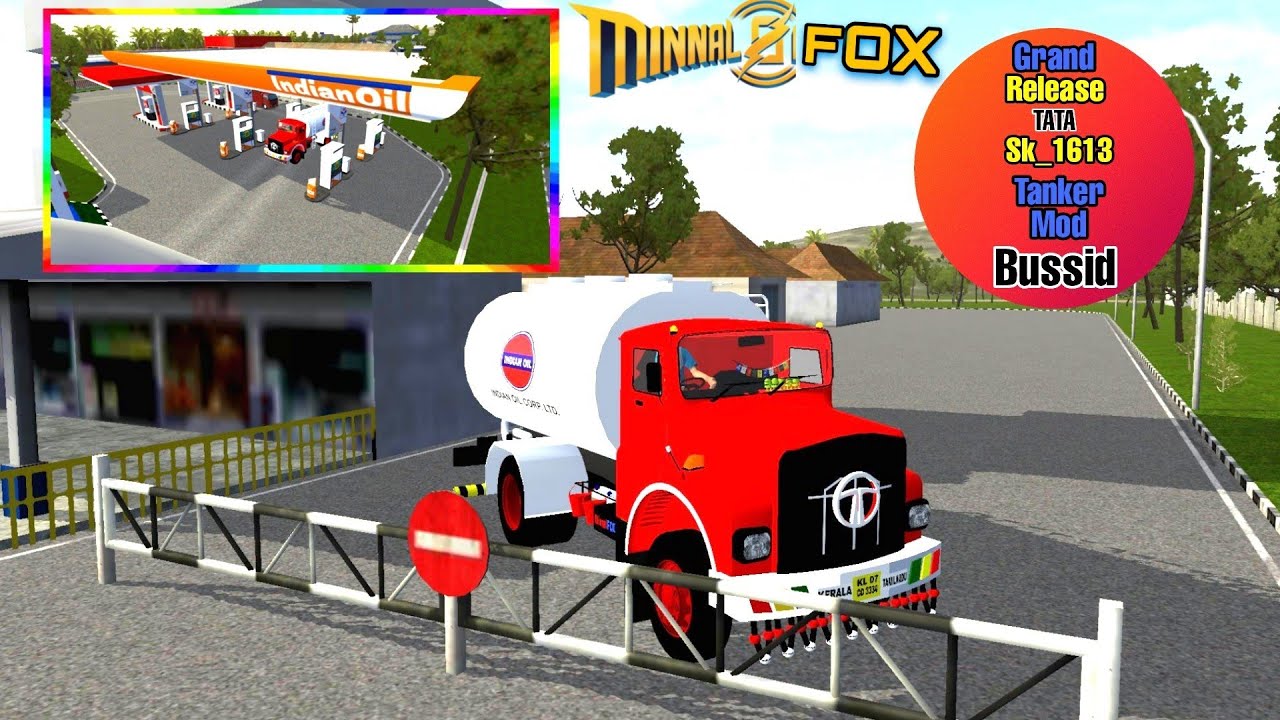 New Tata Sk 1613 Tanker Truck Mod Released Bussid New Tanker Truck 