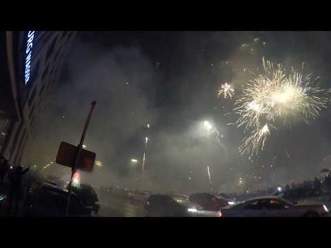 Hamburg New Year's Eve | fireworks ( 4k video )