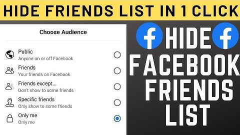 How to Hide Your Friends List on Facebook From Mobile (Android and Apple)?