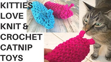 Knit and Crochet Free Pattern Catnip Toys Kitty Approved by Bjorn and Becker