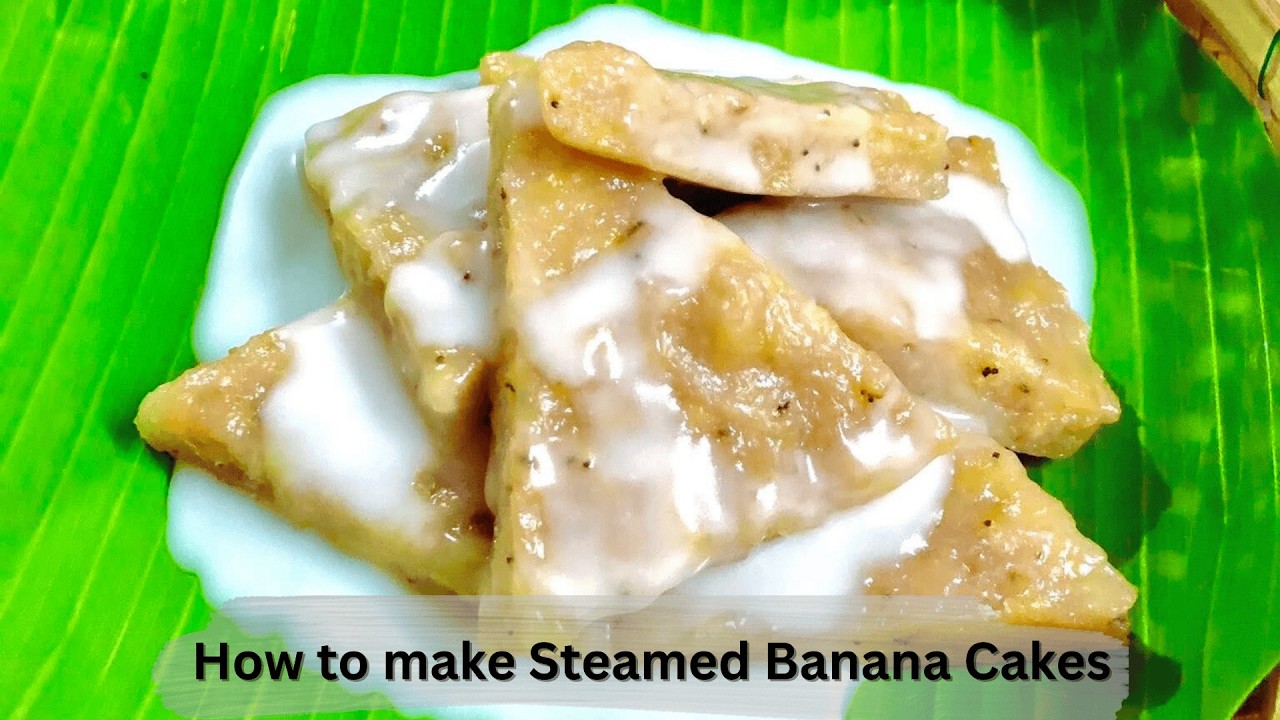 How to Make Steamed Banana Cakes – Easy & Soft Cambodian Dessert