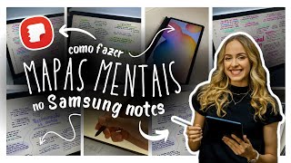 How to create mind maps on Samsung Notes | tablet for studying