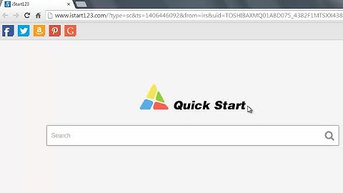 Remove istart123.com - Quick Start Hijacker