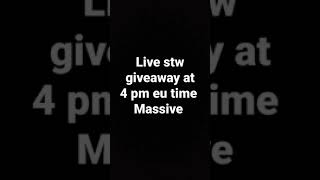 Live Tonight Live Giveaway Stw