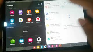 SAMSUNG Galaxy Tab S9 How to turn on/ off Swipe for Split Screen (Android 13)