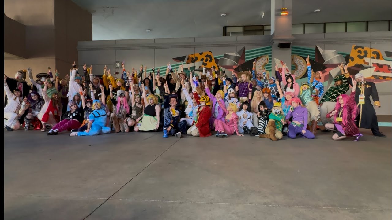 Jojo’s Bizarre Adventure Cosplay Gathering. Anime Los Angeles 2026 Day 3. 