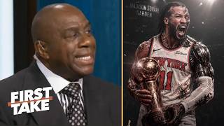 FIRST TAKE | "Brunson will finish off Wemby in Game 5" - Magic Johnson: Knicks will win NBA Finals