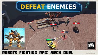 Robots Fighting RPG: Mech Duel (ATG) Android, iOS Gameplay #onepluspad screenshot 2