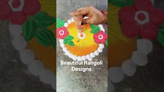 Beautiful flowers rangoli design #rangoli