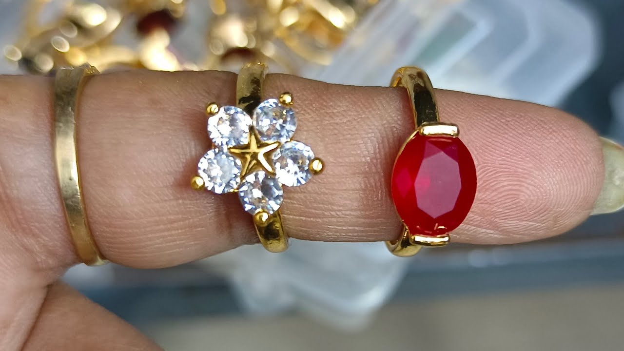 Finger Rings | One gram gold Rings | jewellery | Lush Queens jewellery ...
