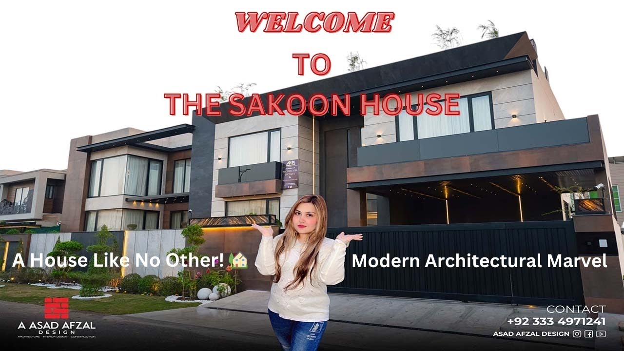 The Sakoon House | Luxury Villa with Stunning Interiors Modern Architectural Marvel in DHA Lahore