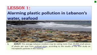 Grade 11 s1 Lebanon's Plastic Pollution