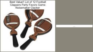 Lot Of 12 Football Clappers Party Favors Game Noisemaker Clacker Review