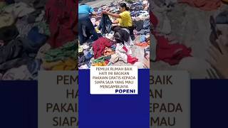 Dikasih Pakaian Gratis