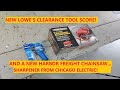 Tool Score From Lowe's | New Chainsaw Sharpener From Harbor Freight!