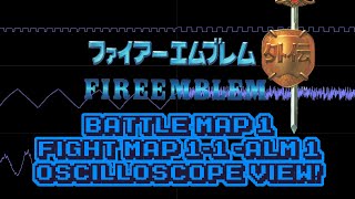Fire Emblem Gaiden (NES) - Battle Map 1 (Fight Map 1-1)(ALM1) - In Oscilloscope View