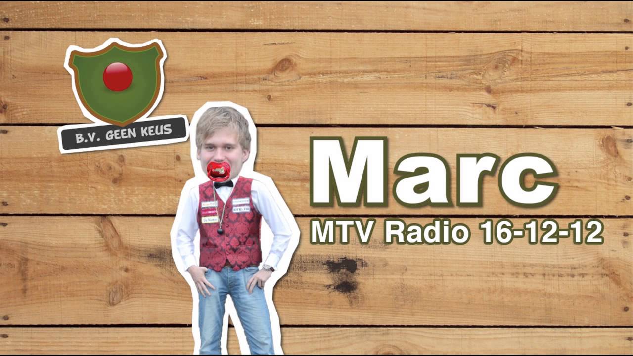 24uur GeenKeus: Marc bij MTV Radio